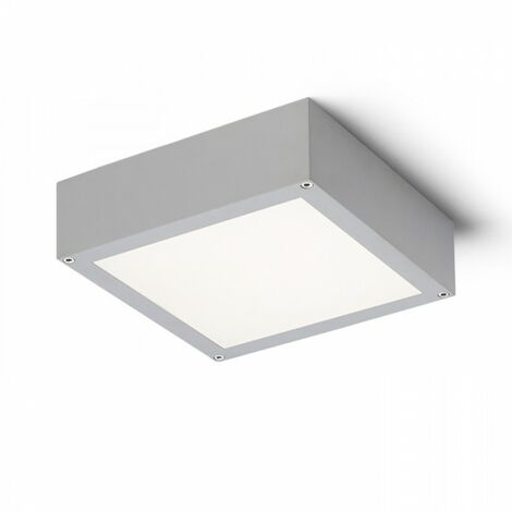 SCOTT plafonnier gris argent 230V LED 9.8W IP54 3000K (1/4)