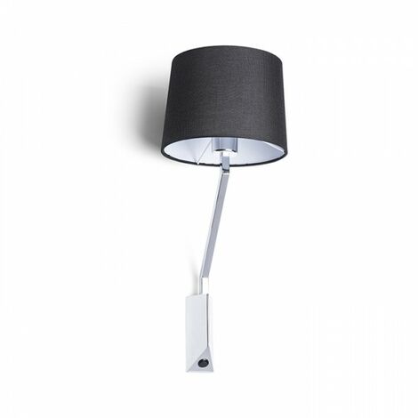 Applique SHARP chrome noir 230V E27 42W (1/5)