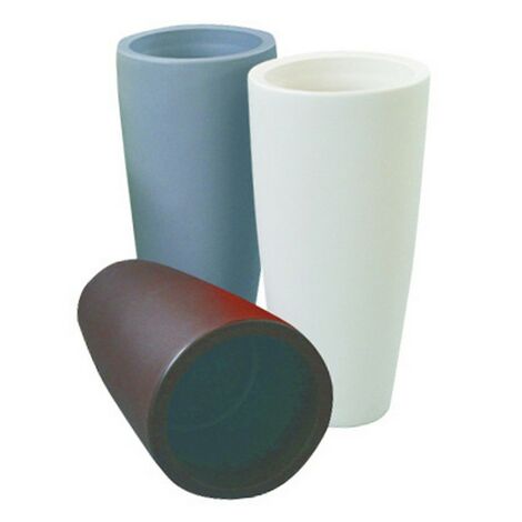 Vase stylet rond gris cm.33x70h pour mobilier de jardin intérieur extérieur - Salon (1/3)