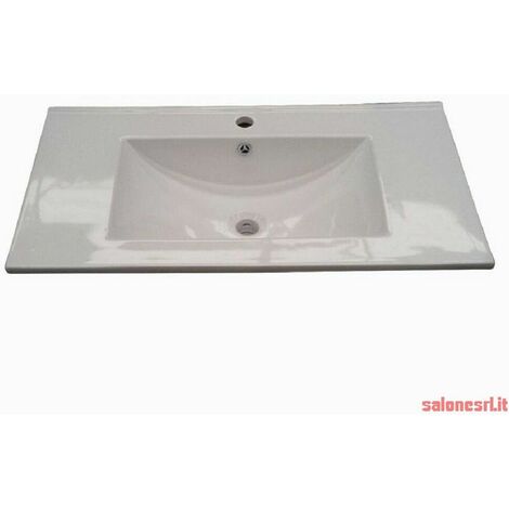 Salone-negozio-online Lavabo In Ceramica Dakota Da Incasso 80x46 Cm - Design Moderno E Prattico - Foto 9