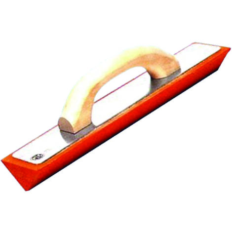FLOTTEUR ÉPONGE À SECTION TRIANGULAIRE ORANGE ET BASE EN ALUMINIUM 350X70X4-819/5-E (1/2)