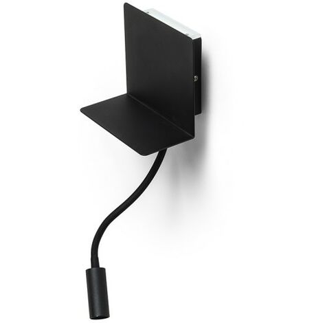 Applique murale ROSTAM avec USB noir 230V LED 2x3W 3000K (1/4)