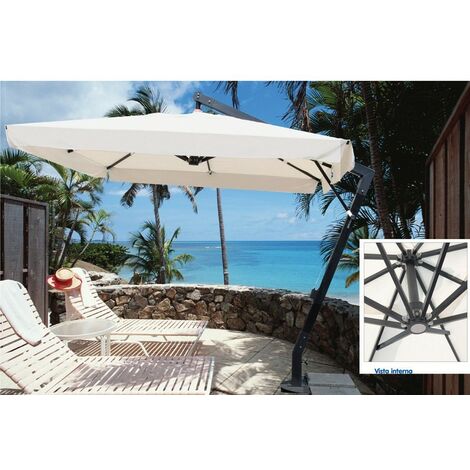 Toit de rechange pour parasol alu 3x4 décentralisé - Salone (1/2)