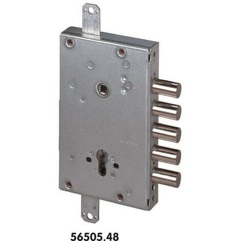 Serrure antivol triple avec cylindre européen pour portes blindées cisa art.56505.48 - Salone