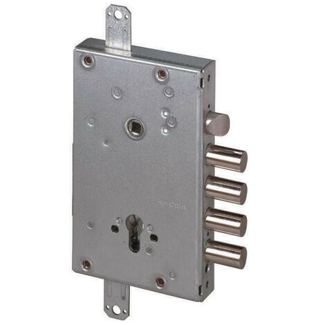 Serrure antivol triple pour portes blindées – Cylindre européen – 4 pênes dormants – Dimensions 125x203mm – Type de fermeture réversible – Cisa