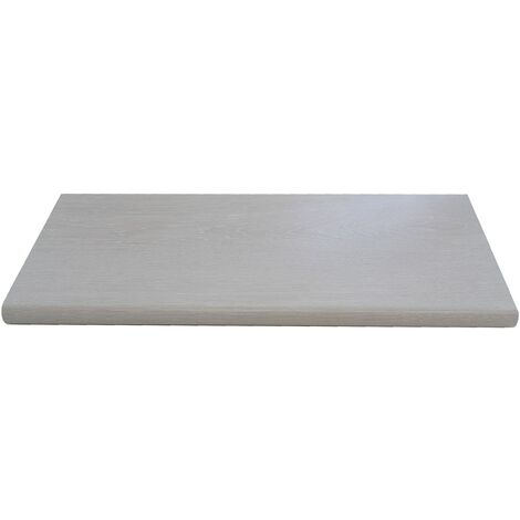 Étagère en bois 6 pièces. bord rond cm.60x20x1,8 couleur chêne blanchi - Salle de séjour (1/4)