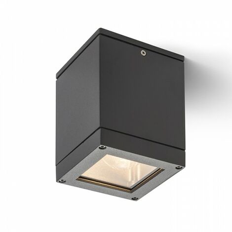 Spot plafond QUADRA M gris anthracite 230V E27 75W IP54 (1/4)