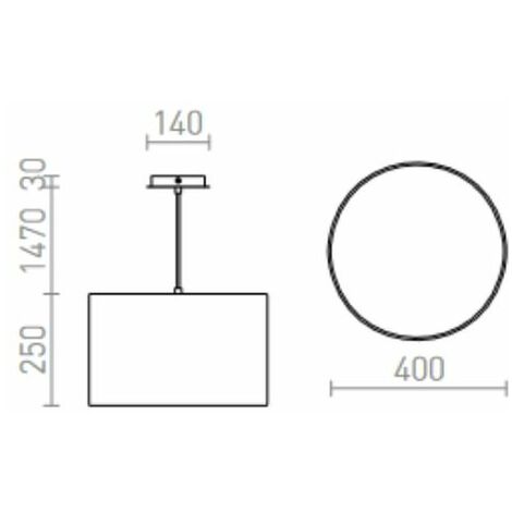 Lustre Lampe LALO 40 suspension blanc crème mat 230V E27 3x42W
