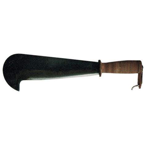 Billhook serpe art.1 en acier forgé, bec court, manche en cuir cm.45 - Salon