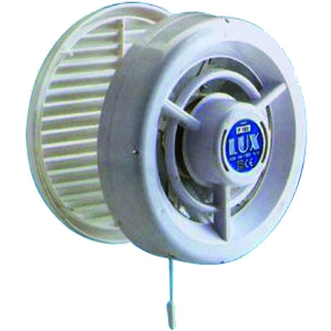 Aspirateur électrique pour vitres Ø 160 mm – Débit d'air 200 m³/h – Puissance 25W – Matériau thermoplastique – Ouverture automatique – LUX