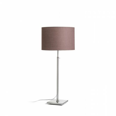 Lampe à poser EDIKA marron nickel mat 230V E27 42W (1/5)