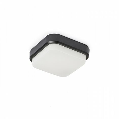 TARIS SQ 17 Applique / Plafonnier plastique noir 230V LED 8W IP54 3000K (1/4)