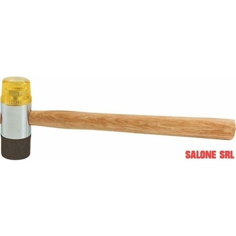 Maillet Avec Tête En Caoutchouc 65 Mm - Poignée En Bois, Multi-usage Pour Bricolage
