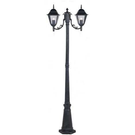 LAMPIONE NEW YORK H 200 CM 2 LUCI GRIGIO (1/3)