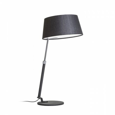 Lampe à poser chromée noire RITZY 230V E27 42W (1/5)
