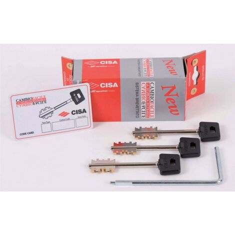 Cisa 06520.60.1 Kit 3 clA s longues 1 outil de changement pour serrures (1/3)