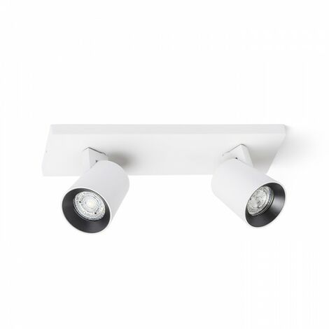 Spot KENNY II plafonnier/applique blanc/noir 230V GU10 2x35W (1/5)