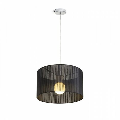 GLAMOUR 35/20 suspension noir 230V E27 28W (1/5)