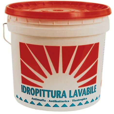 Peinture à l'eau Mapekol, 5 litres lavable pour l'intérieur, anti-moisissure, antibactérienne, thixotrope, blanche - Salon (1/3)