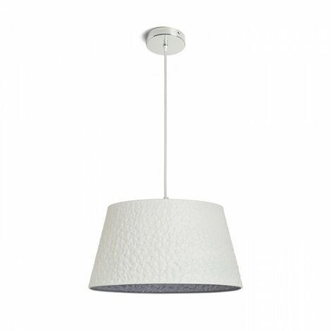 BUCKY 40 suspension blanc/gris métal 230V E27 28W (1/5)