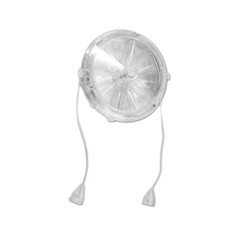 Ae'rateur de verre LUX289 en matie're thermoplastique 200 mm avec fermeture applicable aux fenetres ou double vitrage
