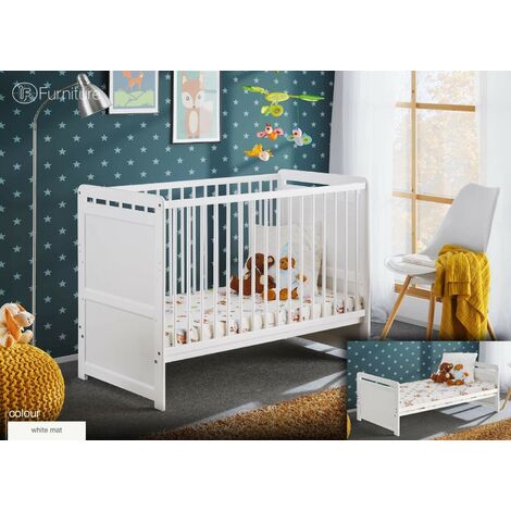 Berceau pour bébés et tout-petits 3 positions 124 x 67 x 57h cm blanc - Bim Supplies (1/5)