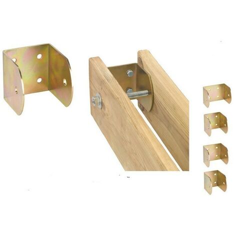 Plaque de support mural 10 pcs. pour la fixation de poutres en bois mm.100 pour usage interne - Salon (1/3)