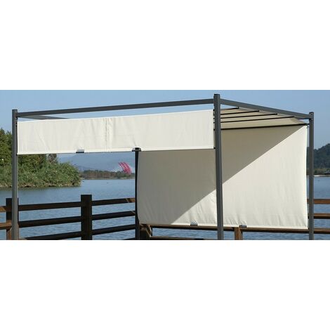 Idroweb – Cache supérieur de remplacement pour gazebo 3x3 m – Polyester blanc imperméable – Installation rapide – Compatible tonnelles Itaca et Pontal (1/2)