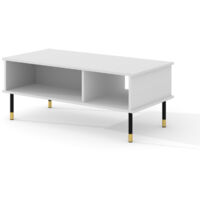 TABLE SHERWOOD 110x55 BLANC MAT