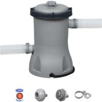 Bestway – Pompe pour piscine 29W – Débit max 3.000L/h – Compatible avec tous types de piscines – Cartouche de filtre incluse