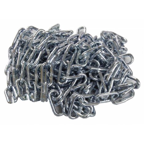 Catena Genovese In Acciaio Zincato - Diametro 4 Mm, Lunghezza 50 Mt, Carico Max 150 Kg