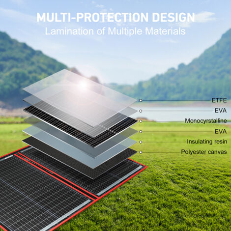 Perel Panneau solaire à haut rendement - 100W - 12V - Flexible