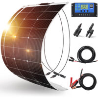 Panneau Solaire Portable ECO-WORTHY 200W – Pliable, IP67, Cellules Monocristallines, Béquille Réglable, Compatible 95% Générateurs