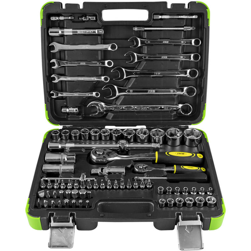 Alyco Steckschlüssel-Set 94-teilig – Mit Ratschen, Bits & Koffer Für Profis Und Heimwerker (1/4 & 1/2 Zoll)