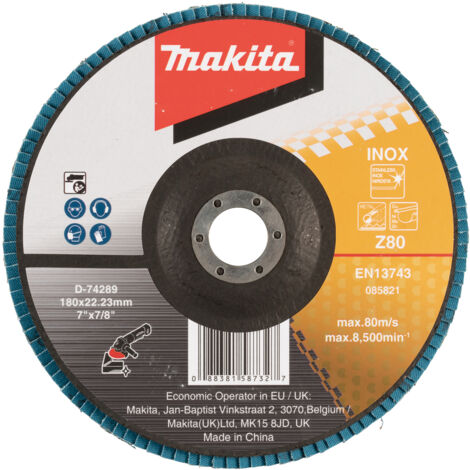 Makita Akku-Winkelschleifer DGA511ZJ 18 V 125 mm im MAKPAC ohne Akku/Ladegerät