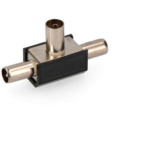 Splitter, 1 Sockel + 2 Pins, schwarze Blende, verpackt  Elektroerosion E50017 (1/3)