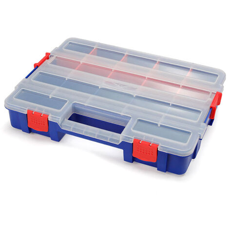 Stapelbarer Fach-Organizer mit Deckel 18 Teilungen WORKPRO® (1/5)