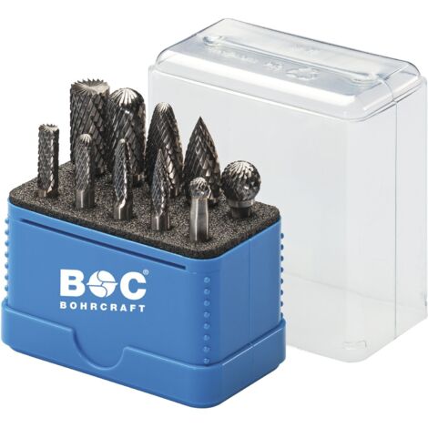 MD Rotationsschneider Set in Multibox R10 10-tlg. // 1x 6,0 + 12,0 mm B/C/D/F/G  Bohrcraft 59001330011 (1/2)
