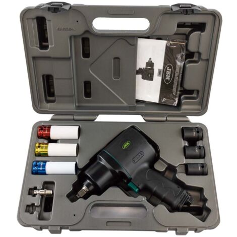 Kraftmüller 1/2" Druckluft-Schlagschrauber - Profi-Set Mit 6 Metrischen