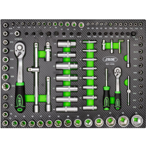 Set mit 4 Carbon EVA Modulen für Werkzeugwagen JBM53708
