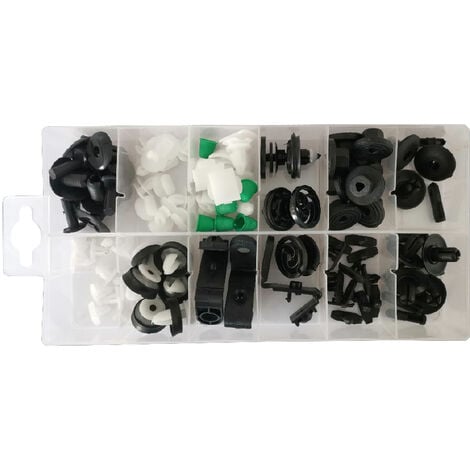 JBM 53716 Kunststoff-Clips Box für Türverkleidung/Rahmen/Polsterung,  VAG/SEAT/SKODA - 79 Teile