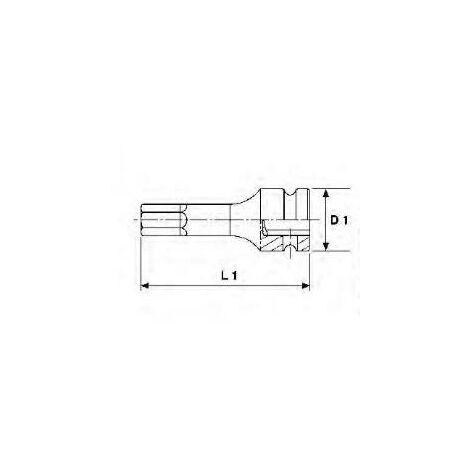 Sechskant-Steckschlüssel-Steckschlüssel, 1/2, 8mm TENGTOOLS 921508-C 151420304 (1/2)