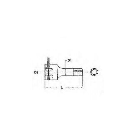 TX Kraft-Steckschlüssel, 1/2  TENGTOOLS 921255TX-C 128141009