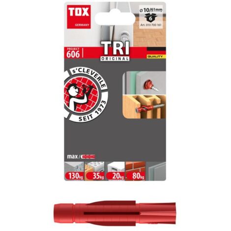 6er Blisterpackung TRI-Universaldübel, 10 x 61 mm  TOX 010700161