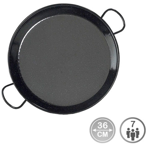 XXL - Paella Pfanne Stahl Emailliert 100cm Produktbild-Vorschau 4