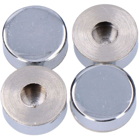 Packen Sie 4 Einheiten. Messingbesatz mit glattem Gewinde, 18 Nickel EDM (1/4)