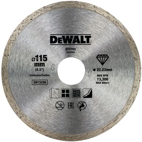 Diamanttrennscheibe 115 x 22,2 mm  DeWalt DT3703-QZ