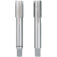 2er-Set G DIN 5157 HSS Handgewindebohrer geschliffen mit G 1/8 Gewinde Ruko 236018
