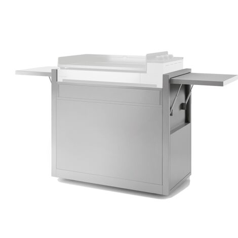 Forge Adour – Chariot à plancha en inox fermé 102,5 x 55,6 x 104,2 cm – 4 roues pivotantes avec freins – Rangement pour bouteille de gaz 6 kg (1/6)