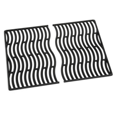 Napoleon – Grilles de cuisson en fonte émaillée pour barbecue Rogue 425 – Surface antiadhésive – Répartition homogène de la chaleur – Faciles à nettoyer